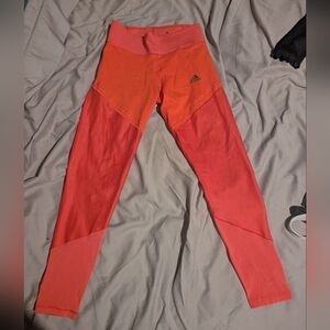 Adidas Vibrant Pink and Orange Tights